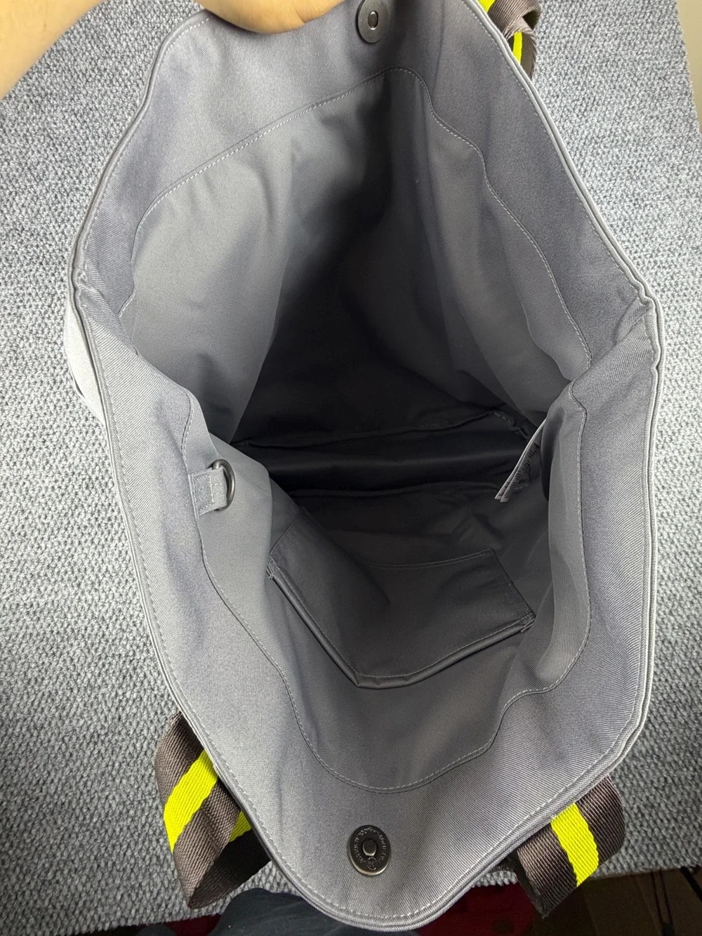 Adidas X Mercedes AMG Motorsports Tote Bag, Grey & Yellow * New With Tags